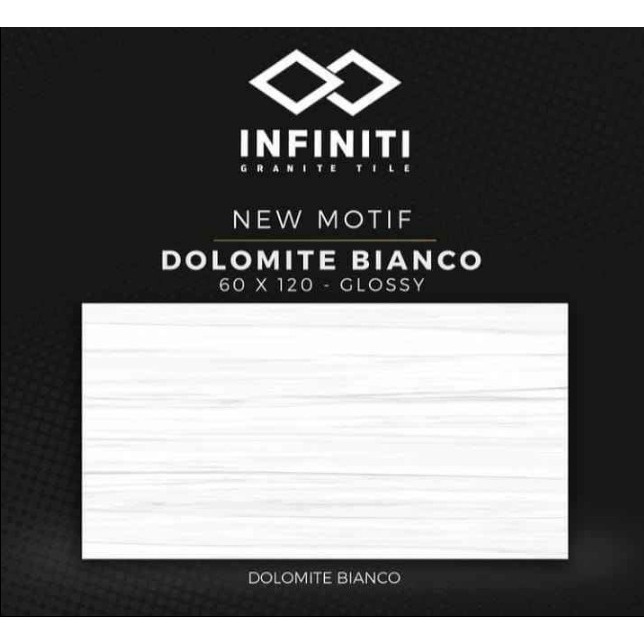 DOLOMITE BIANCO GLOSSY UK.60X120 DINDING/LANTAI GRANITE INFINITI