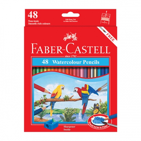 

Faber-Castell Watercolour Pencils Parrot 48L Pensil Warna Kayu 48 Warna Panjang