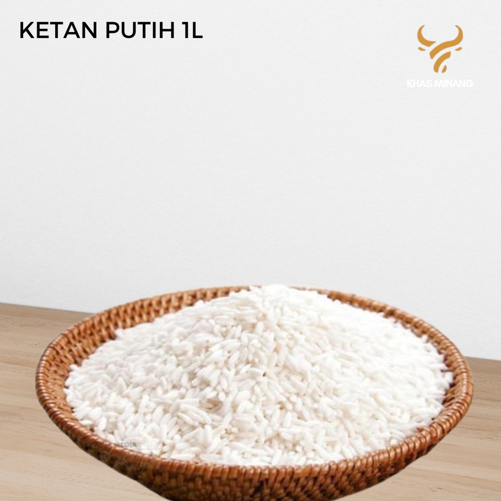 

Beras Ketan Putih 1L Sipulut Khas Minang Padang
