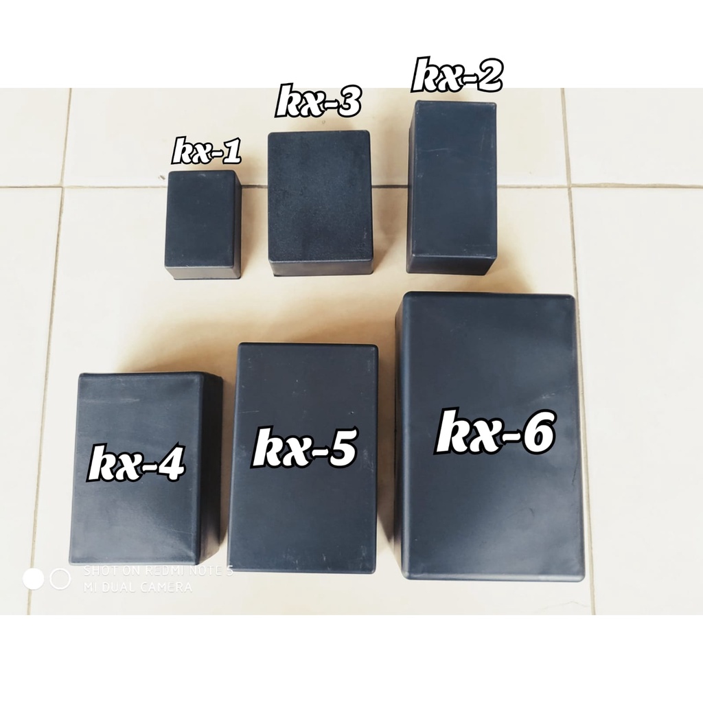 Box Kotak kx-2 / Box kx / Box X 2 Plastik Hitam Tebal