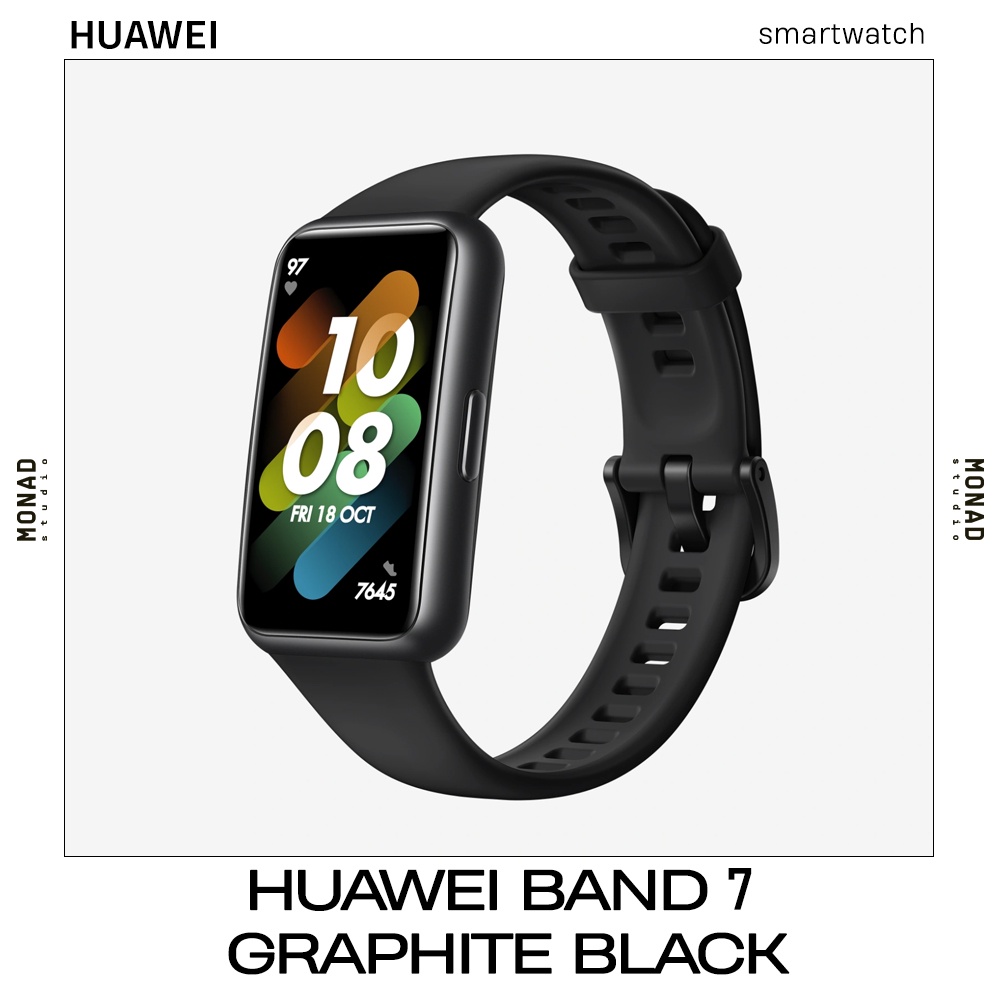 HUAWEI Band 7 Smartband Jam Tangan Pintar Smart Watch Original Hitam