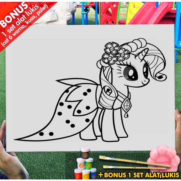 

Kanvas Mewarnai Anak My Little Pony Besar 30x40 cm MEL1194