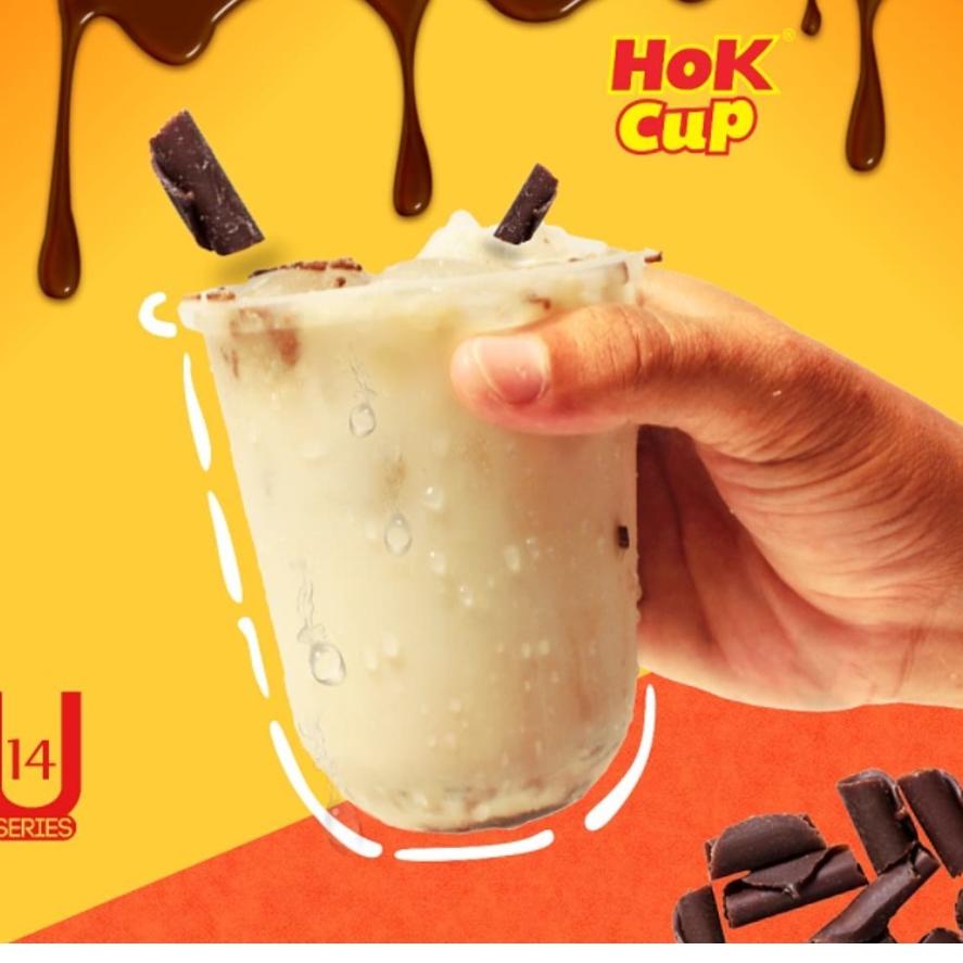 Stok Terbatas Gelas plastik 16oz HOK (50 cup) U OVAL TEBAL/gelas cup plastic 16oz/gelas cup tebal/ge