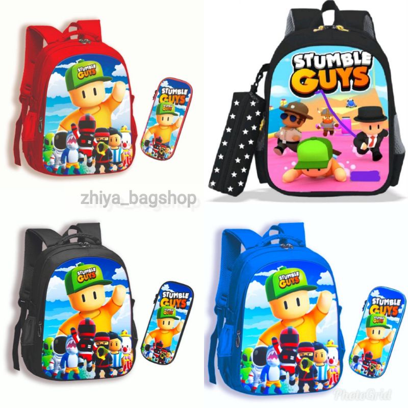 Tas anak sekolah anak 2IN1/Tas sekolah/Tas ransel anak TK/Tas ransel Stumble Guys/Tas ransel Evos/Ta