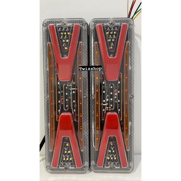 Stop Lamp 24 Volt 12 Volt Truk Model Merah / Lampu Rem Truck 12V 24V Model Merah