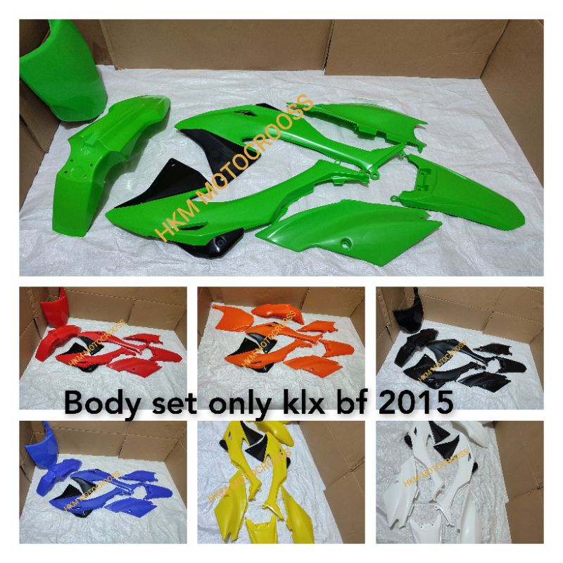 paket gtx bebek standar gastrax model trail klx bf 2015 body kit klx bodi set klx BF 2015 sayap tang
