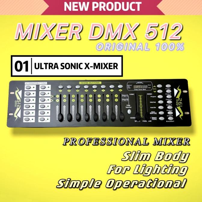 Mixer Lampu Led Lighting Dmx Console All In One Led