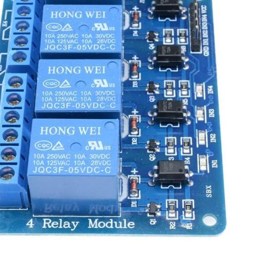 MODUL RELAY 4 CHANNEL 5V OPTOCOUPLER ( ARDUINO ) - LOW CHANNEL