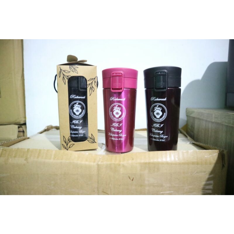 Tumbler promosi/souvenir/hadiah gratis sablon