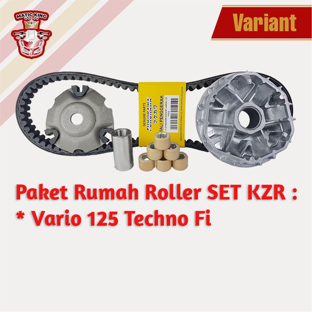 Paket Kirian Rumah Roller Vanbelt KIT Honda Vario 125 Fi ESP K35 K59 Fukukawa