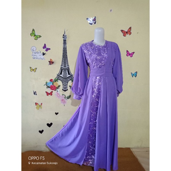 gamis lebaran terbaru gamis moderen