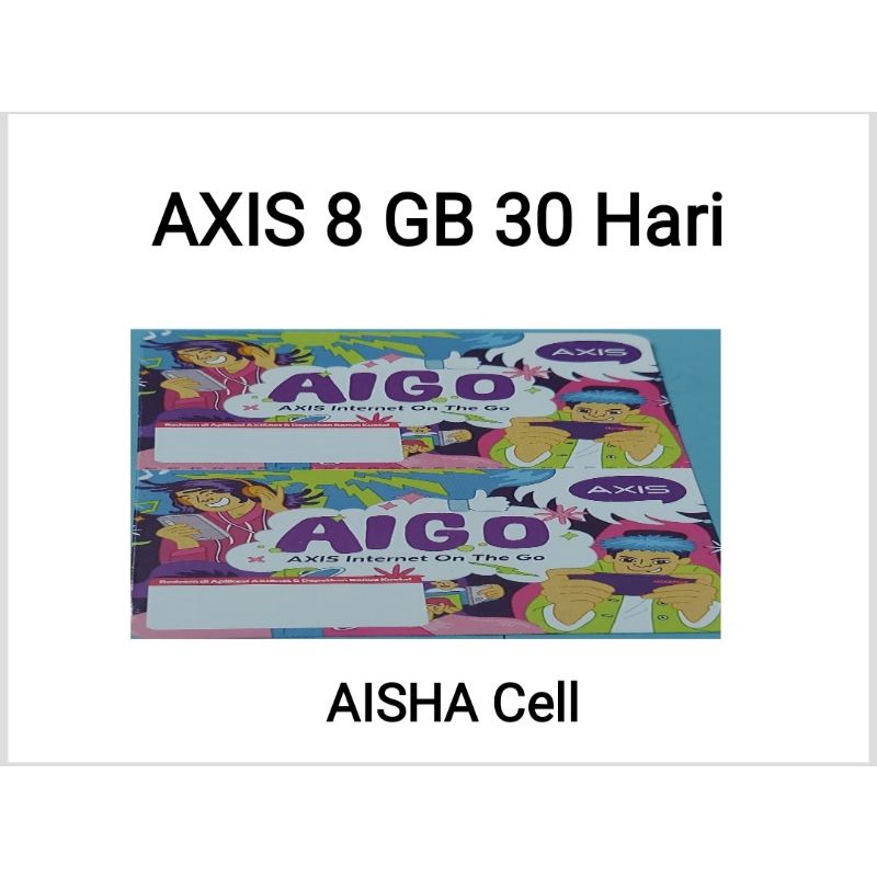 Voucher AXIS 8 GB 30 Hari Nasional