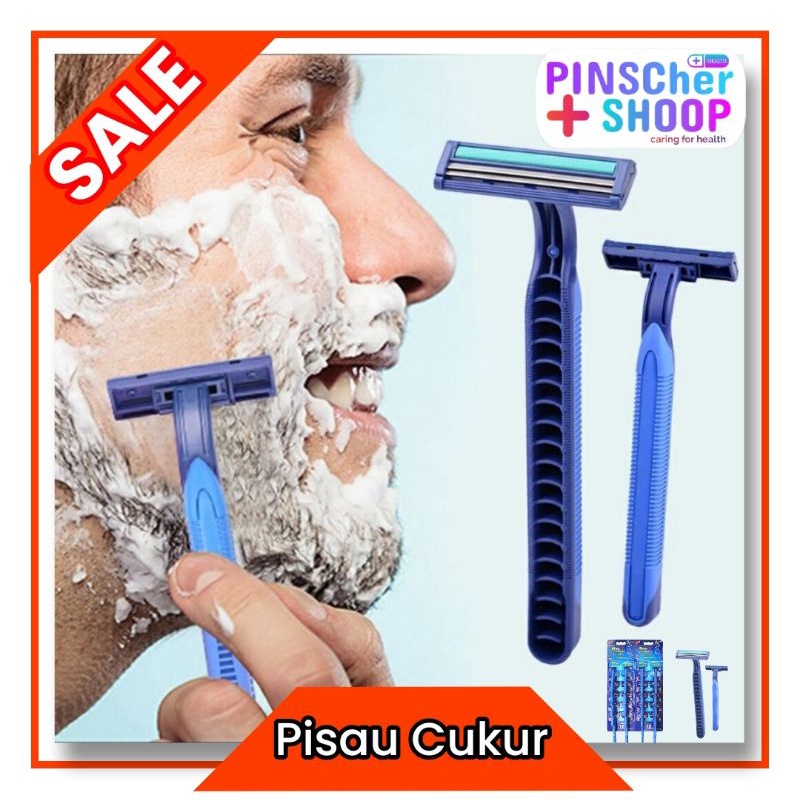 Pisau Cukur Kumis Jenggot Bulu Cukuran 2 Mata Pisau / Pcs