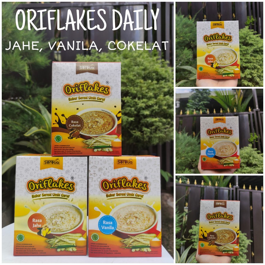 

Oriflakes DAILY isi 5 sachet umbi garut Solusi Penyembuhan Maag Kronis Asam Lambung Gerd