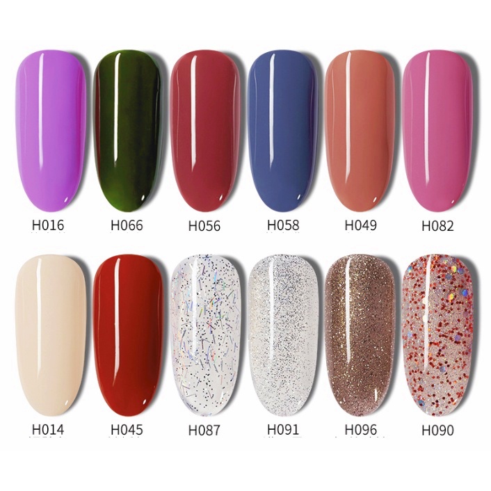 Charzieg Soak Off UV/LED Nail Polish Color Coat / Kutek kuku Nail Art / cat kuku kutek halal KU034