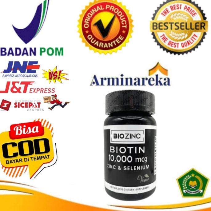 ~@~@~@~@] Biozinc Asli Original Biotin 10.000mcg + Zinc & Selenium 60 Capsul