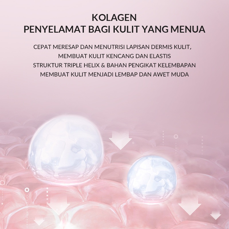 BISA COD BIOAQUA 10X Collagen Moisturizing Essence 30ml/50ml Serum Anti aging memudarkan garis-garis halus RUMAH CANTIK 354