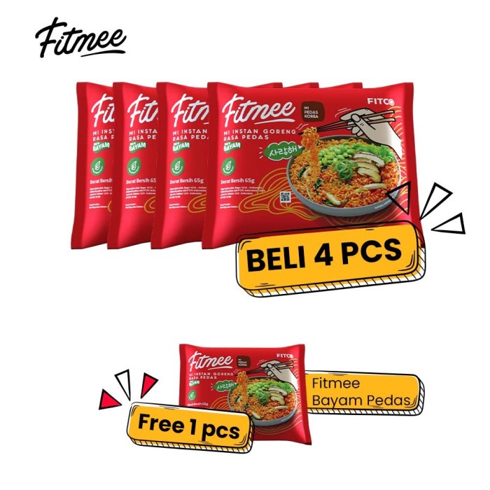 

TERLARIS Fitmee Bayam Goreng Pedas 4 Pcs