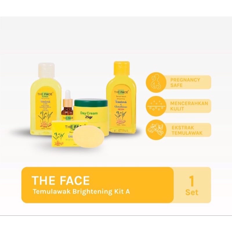 THE FACE TEMULAWAK BRIGHTENING KIT BPOM