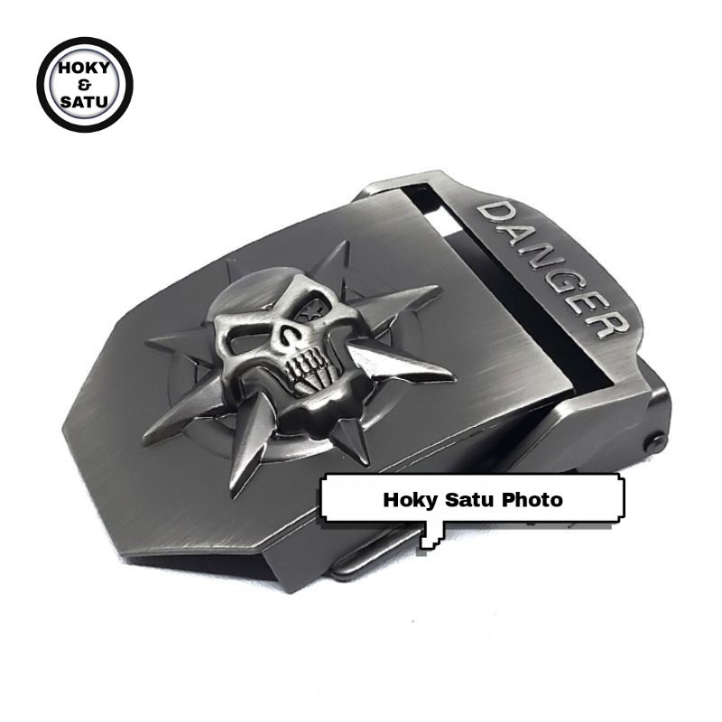Kepala Ikat Pinggang Buckle Gesper Kepala Sabuk Pria Model Jepit 4cm