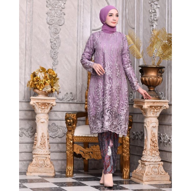 TUNIK TILLE BORDIR // BAHAN TILLE BORDIR PREMIUM FULL // By Aldi