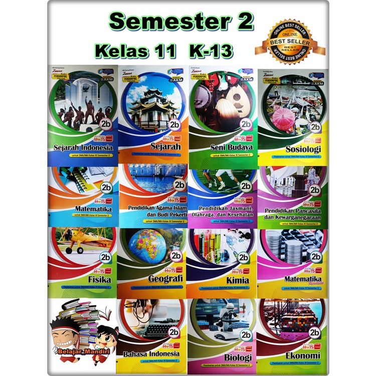 LKS SMA/MA Kelas 11 | XI Semester 2 Zamrud Bahasa indonesia/Bahasa Inggris/Biologi/Ekonomi/Fisika/Ge