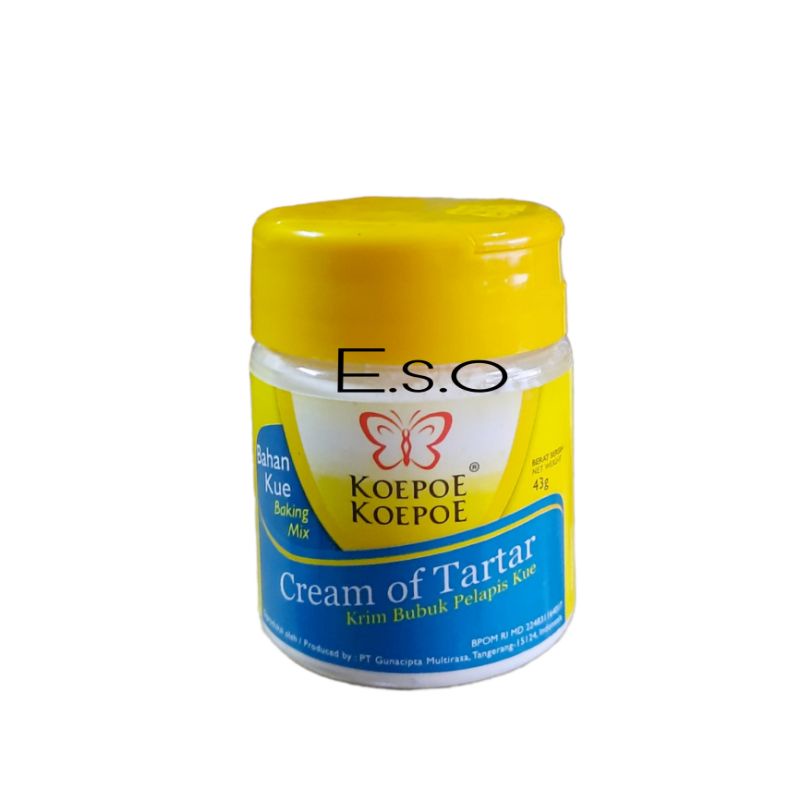 

cream of tartar 43gr / krim bubuk pelapis kue