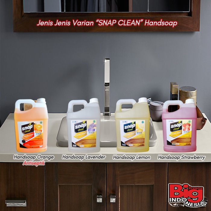 Sabun Cuci Tangan Hand Soap Handwash Snap Clean 4 Liter