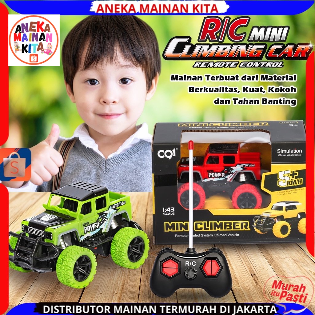 [ANEKA MAINAN] mainan mobil remot kontrol bentuk unik dan aman rc car toys SNI mainan terbaru