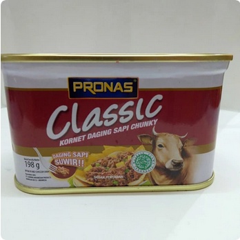 

Kornet Daging Sapi Chunky PRONAS CLASSIC 198g\340G [BB]
