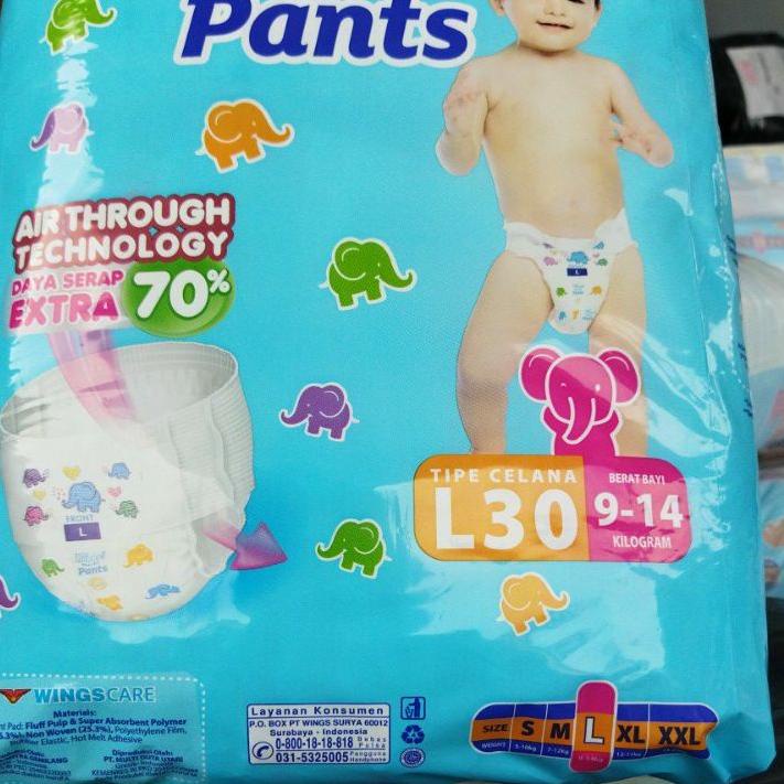 Terpercaya BABY HAPPY PANTS L30 /BABY HAPPY BODY FIT PANTS / POPOK BAYI CELANA/BABY HAPPY/POPOK BABY