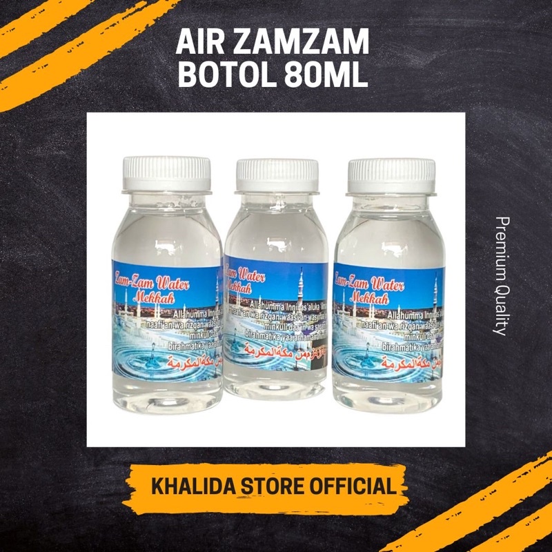 

Air Zamzam Asli Kemasan Botol 80ml / Oleh oleh Haji Umroh Bandung