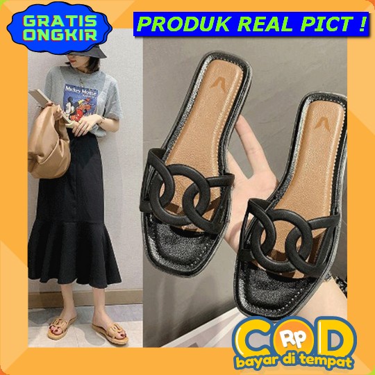 Sandal Wanita Tali Belakang Sandal Wanita Tali Karet Sandal Gladiator Sandal Gunung Teplek Wanita Te