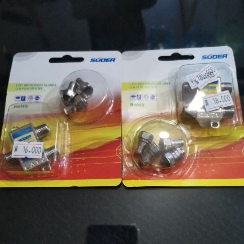 Splitter catv Suoer 2 Way 3 way