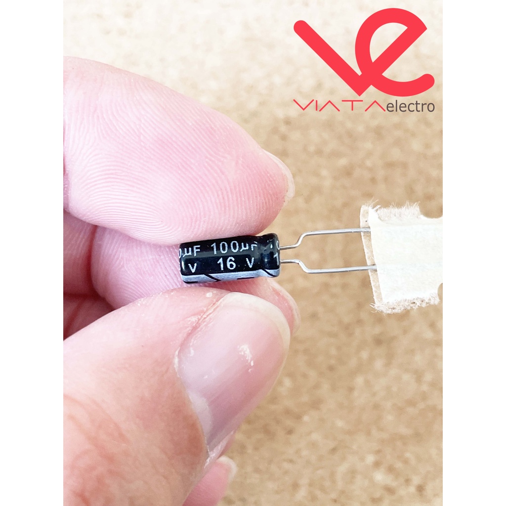 KAPASITOR ELCO 100UF 16V ROLL (1 BUAH) KAPASITOR CAPACITOR ELKO KAPASITOR 100 UF 16 V ROLL