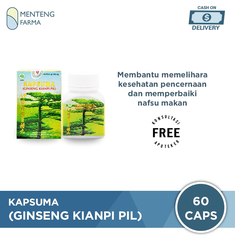 Kapsuma (Ginseng Kianpi Pil) - Penambah Nafsu Makan dan Berat Badan