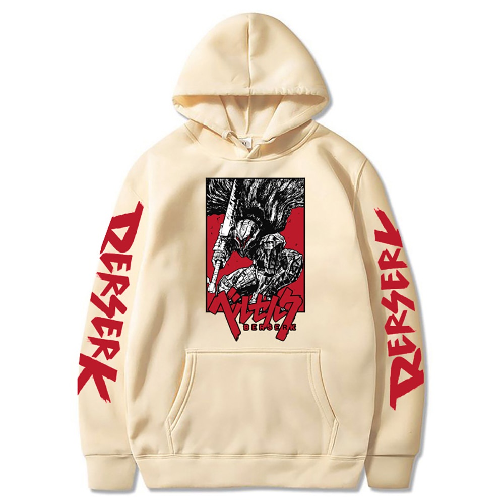 Hoodie Anime Jepang Hoodie Mode Atasan Antik Pulover Lengan Panjang Mengamuk Manga Retro Kasual Harajuku Y2k Pakaian Pria