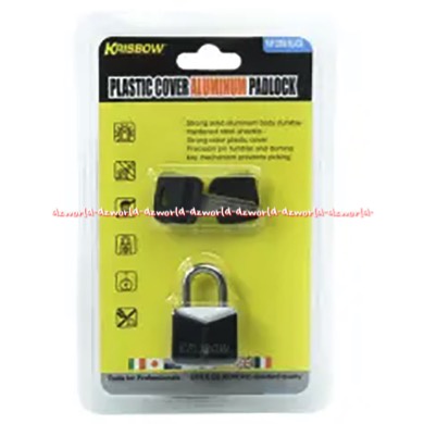 Krisbow Plastic Cover Alumunium Padlock 20mm Gembok Mini Kecil Tas Koper 2cm Dengan Bahan Aluminium Dan Plastik Kris Bow Mini Pad Lock Warna Merah Biru Hitam