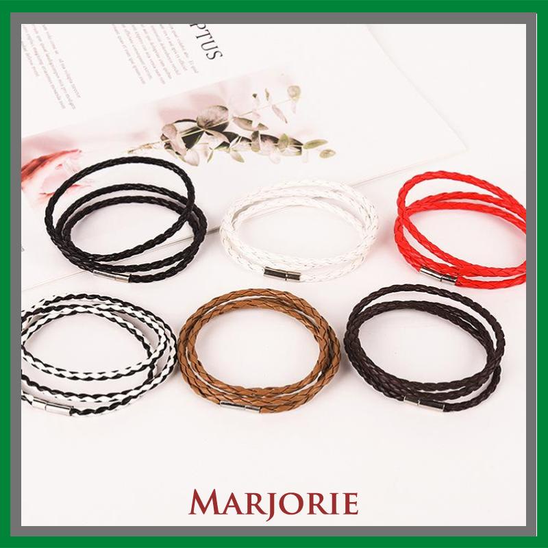 Gelang Korea Multi-layer Jalinan Twist Bracelet Tali Kulit Gelang S-MJD