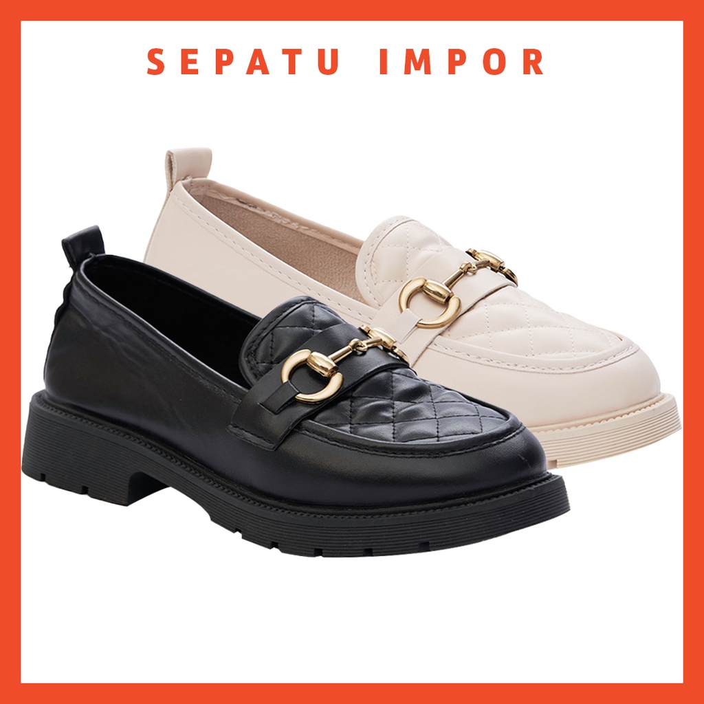 Dokter Sepatu Import - Sepatu Sera Slip On Wanita Loafers Import 2 Warna 21aa - Free Kotak Sepatu !!! Sale!!!
