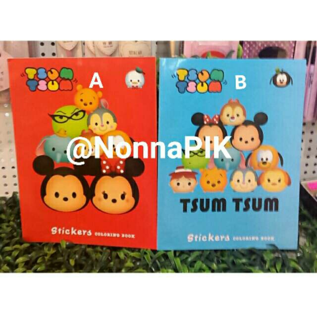 

Gaya Sticker Book / Colouring Book Tsum Tsum Bergaransi