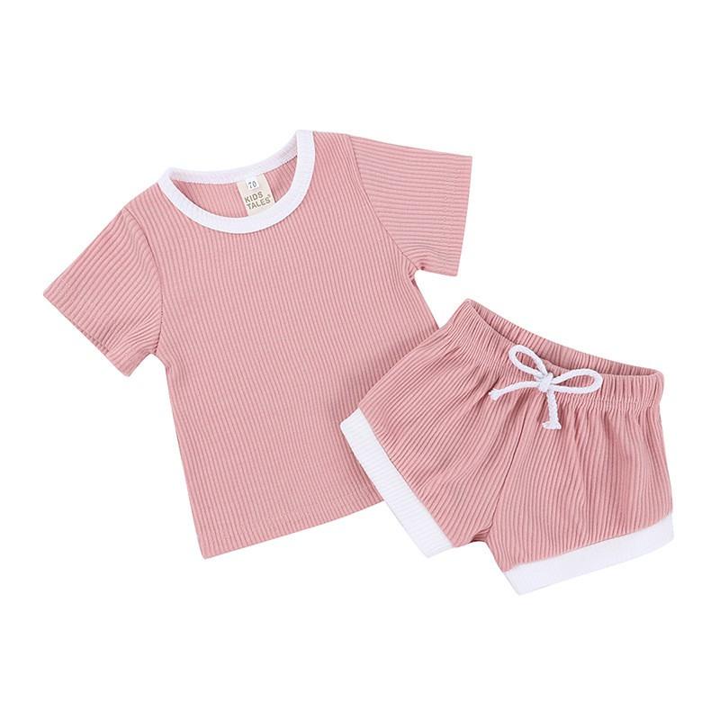 ZASKIYA - SET ANAK BORA ANAK RIB / SETELAN BALITA POLOS ANAK PEREMPUAN / LAKI - LAKI USIA 0-3 THN