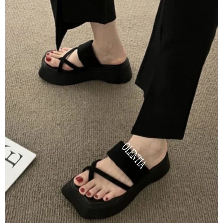 Sandal wanita Wedges platform DN 18