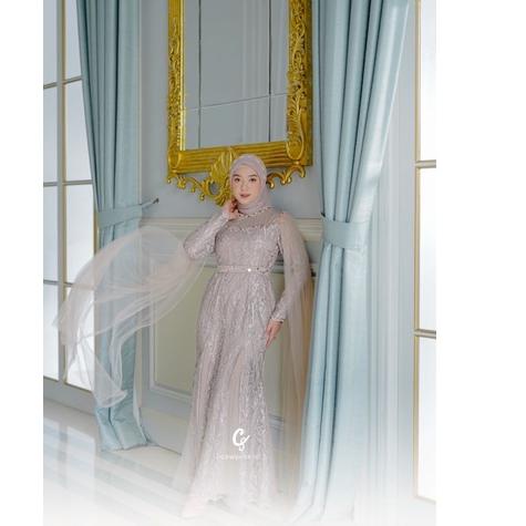 Hot Sale TERMURAHH - PREMIUM FATEEMA DRESS 5 IN 1//GAMIS BROKAT PESTA REMAJA VIRAL TULLE TUTU MUTIAR