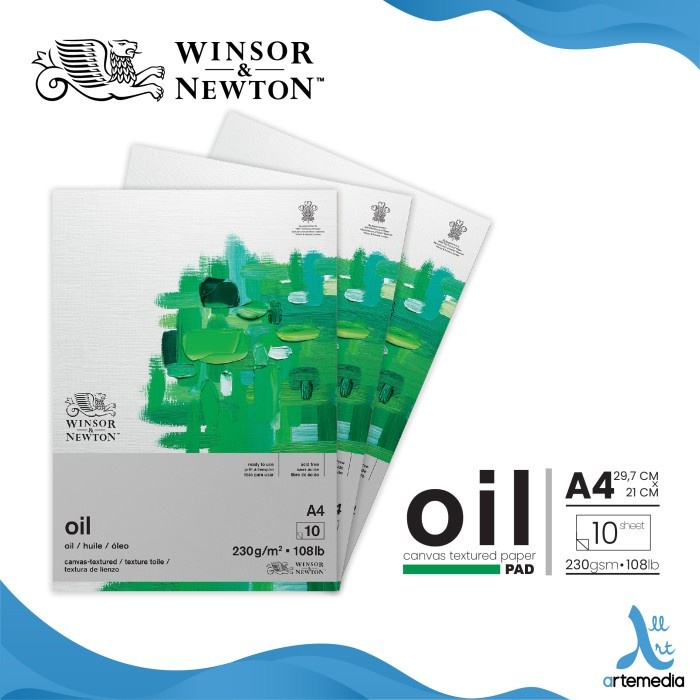 

Mudah Kertas Gambar Winsor & Newton Oil Paper Pad Canvas Texture Gilaa!!!
