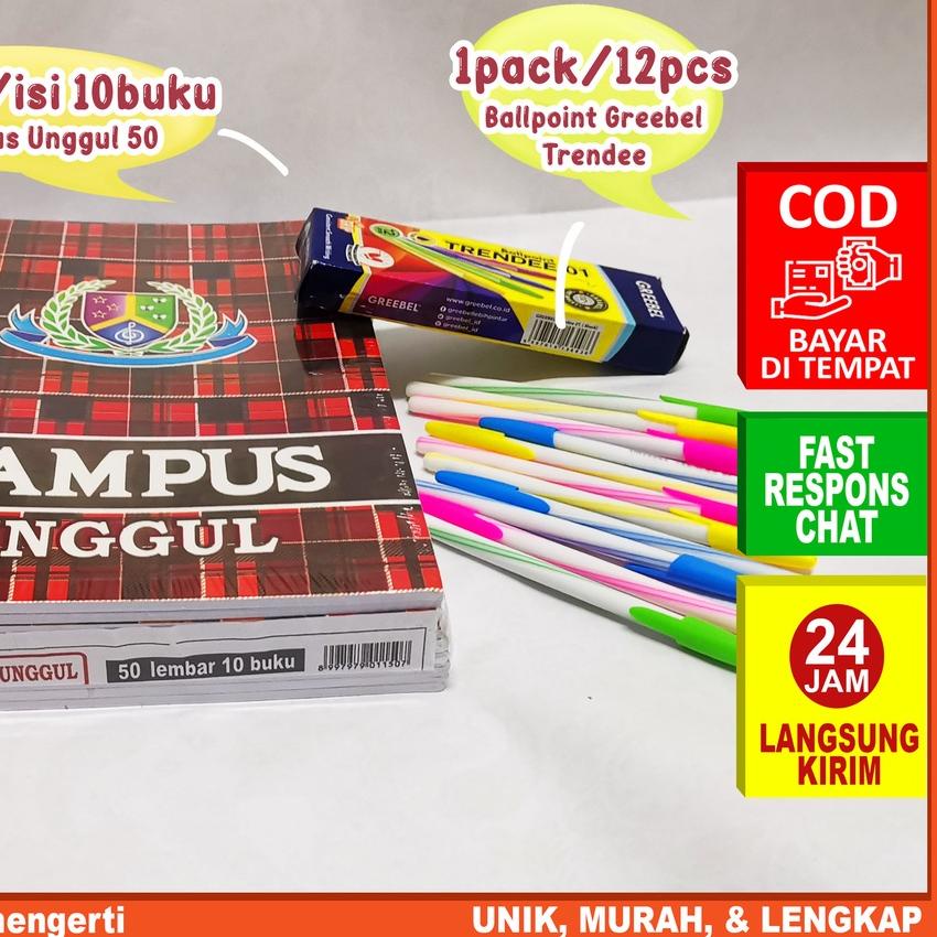 

EXCLUSIVE!IDOLMART Buku Tulis Campus Unggul isi 50 Lembar Buku Tulis Sekolah Boxy|RA3