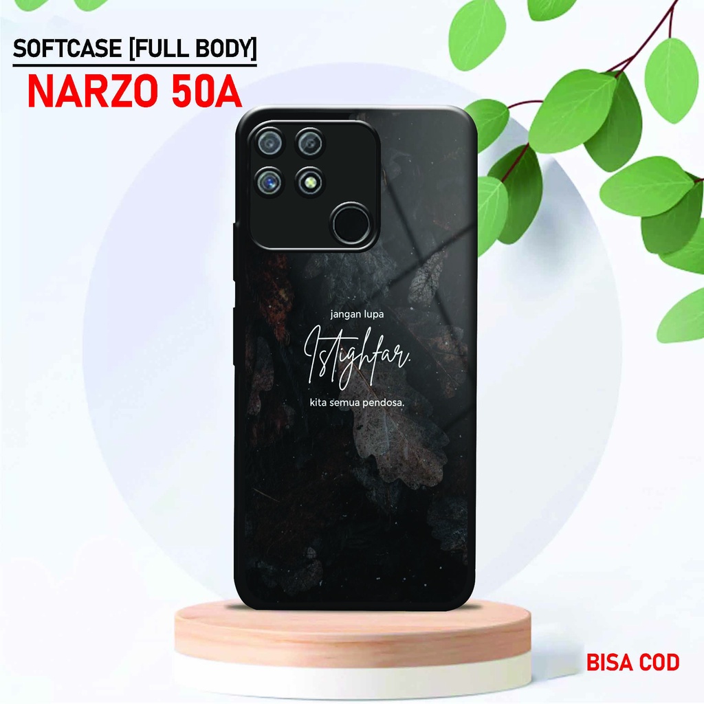 Softcase Kaca Kilau Realme Narzo 50A - ( SC 65 ) Case Full Body Realme Narzo 50A - Silikon Glossy Re