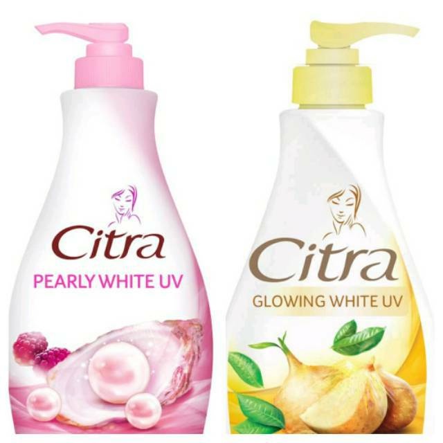 Jual Citra Body Lotion Natural Glowing White UV & Pearly White UV 380