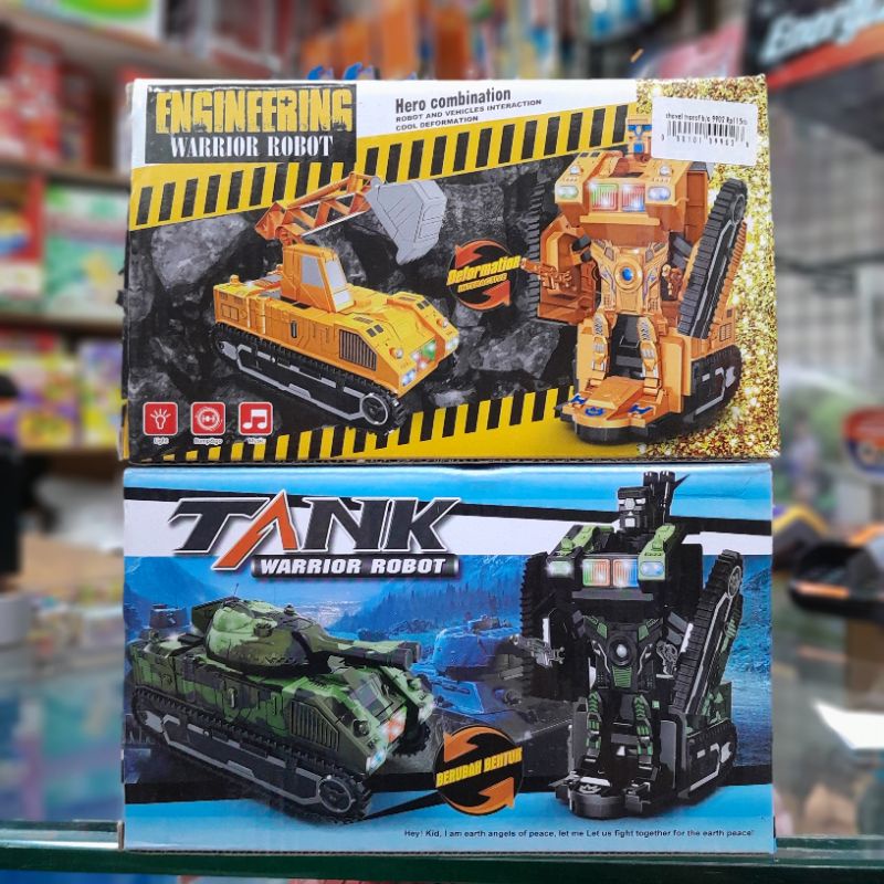 terminal toys MOBIL TANK BERUBAH JADI ROBOT PAKAI BATRE mainan anak