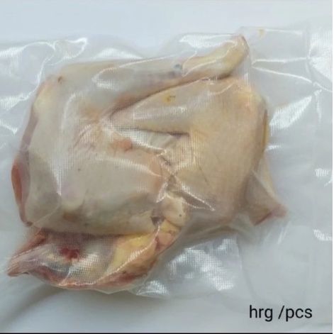 

Dada / Paha Segar Ayam Kampung Asli Solo dipotong setiap hari harga /pcs